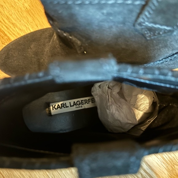 Karl Lagerfeld Provence Suede Boots - Picture 12 of 12